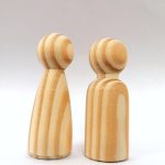 Peg Dolls Pair
